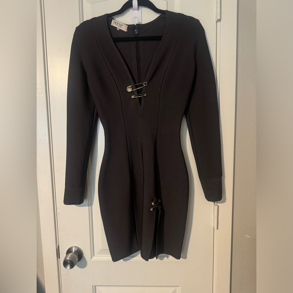 House of CB Antonina Safety Pin Bandage Dress size XS - Picture 7 of 8
